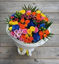 Букет цветов из:  Розы и Хризантемы в Куркино