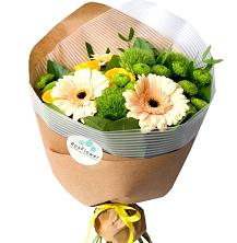 Букет цветов из:  Герберы, Розы и Хризантемы в Куркино