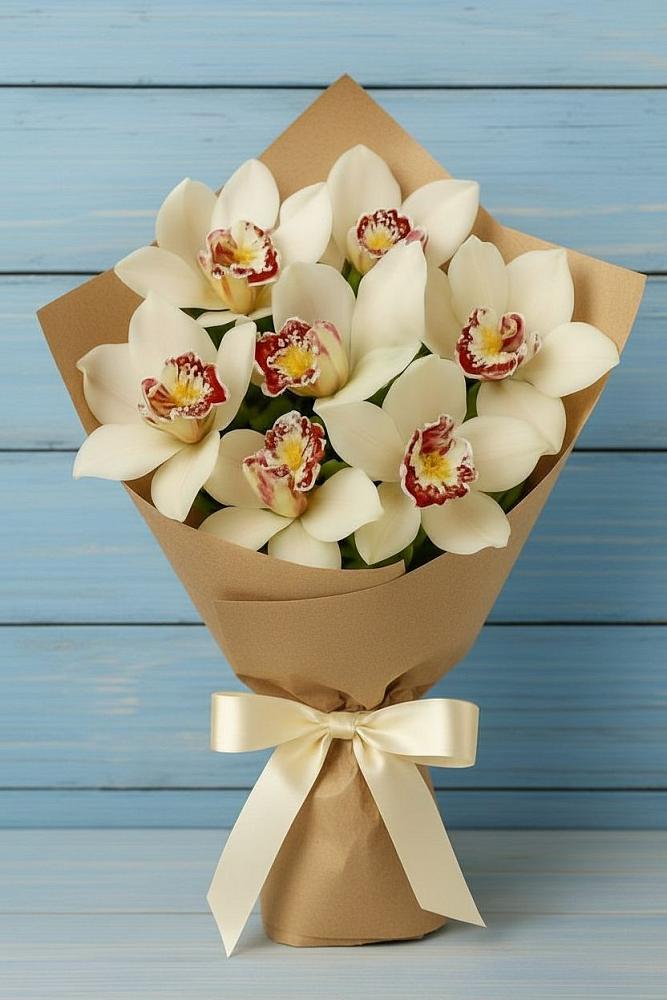 Букет цветов из: Орхидеи и Розы в Куркино