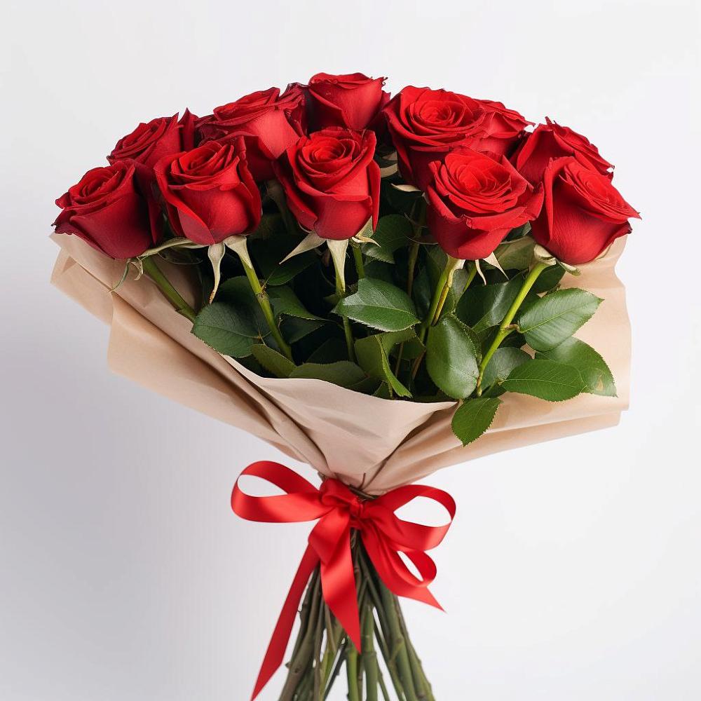 Букет 11 Красных роз Эдлесс Лав в Куркино