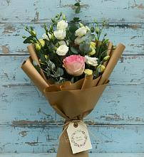 Букет цветов из:  Розы и Лизиантусы #REPLACE_PRED# Куркино