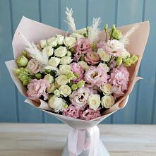 Букет цветов из:  Альстромерии и Розы в Куркино