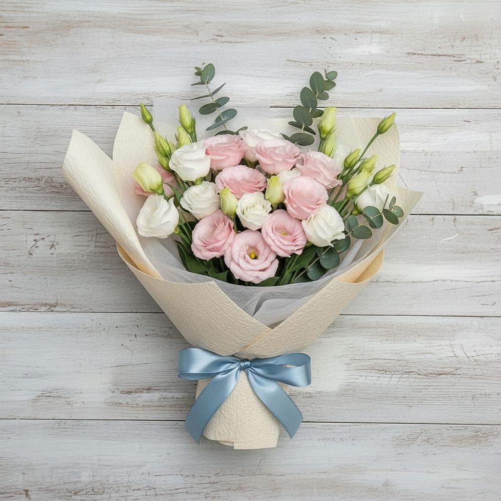 Букет цветов из: Лизиантусы в Куркино